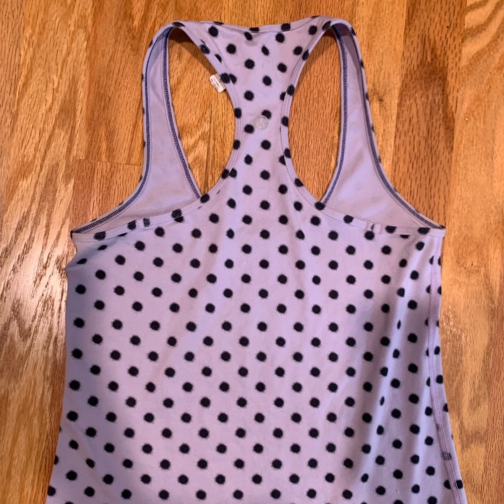 Lululemon purple polka dot tank